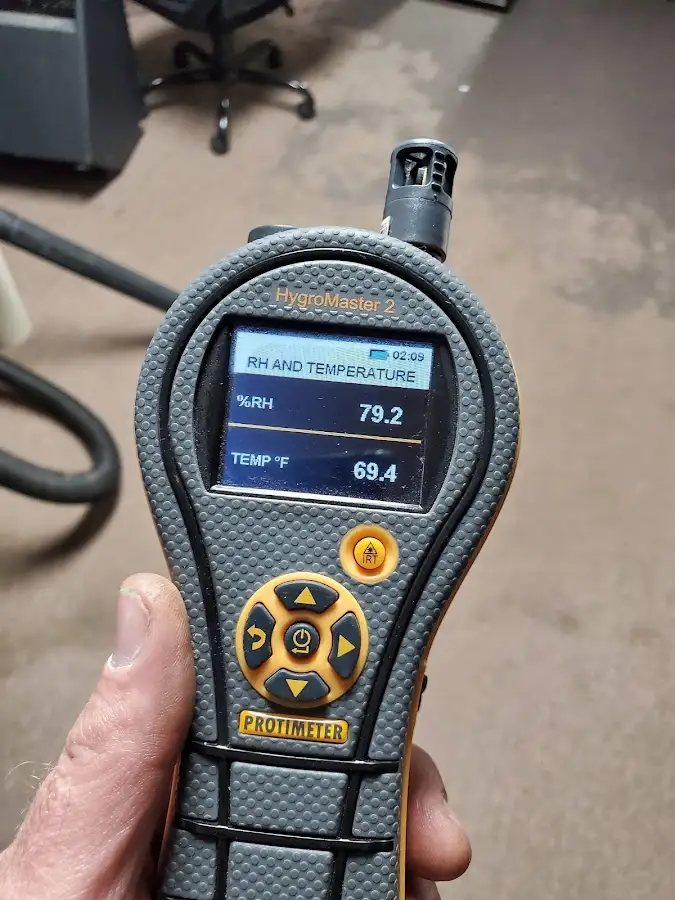 Moisture meter humidity assessment for Fire & Smoke Damage Restoration in Harrah
